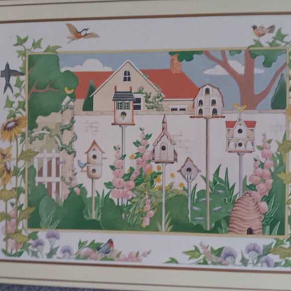 Vintage Pimpernel 4 - 16x12 Table Place Mats - Bird Houses - Picture 3 of 4